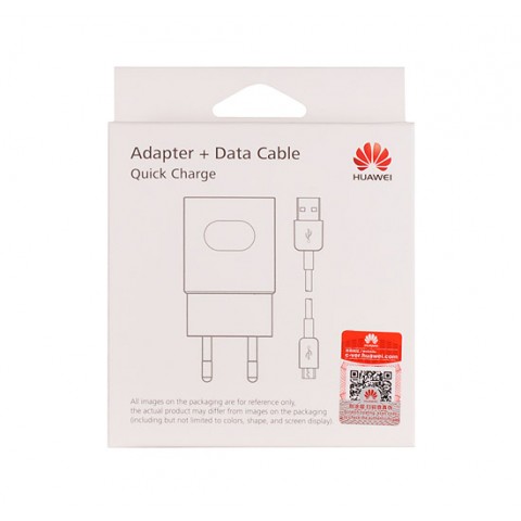 Tinklo įkroviklis 220V Huawei AP-32 9V 2A+micro USB 1m Fast Charger box (O)